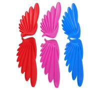 NUOBESTY Roller Skate Shoe Wings Charms Stylish Accessories Pvc 6pcs Decorative Small Flying Wings and Easy to Carry for Roller Skates and Shoes for Outdoor Parks