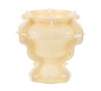 NUOBESTY Roman Style Concrete Flower Pot Mold, Thickened Plastic DIY Cement Planter Mold for Garden, Patio, Succulent, 22cm Round Base with Grouting Hole