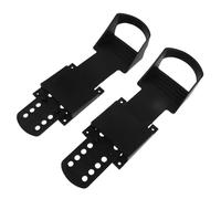 NUOBESTY Rowing Machine Foot Pedals Non-slip Stability Replacement Parts 2pcs Plastic Material with Adjustable Foot Straps for Magnetic Resistance Rowing Machines for Home Gym Cardio