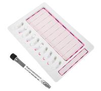 NUOBESTY ’s Chore Chart with Erasable Pink Inner, Multi-functional Household Reminder Board for ’ Daily Tasks and Self-discipline