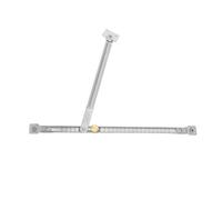 NUOBESTY Safety Window Lock Stainless Steel Inward Opening Window Restrictor Vintage Style Silver with Flexible Adjustment Windproof Stability Max 135° Wide Angle for Apartment Kitchen Vent