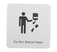 NUOBESTY Saving Cards for Restroom and Office Paper Bathroom Sign Please Save Paper Bathroom Sign Indoor