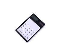 NUOBESTY Screen Calculator with Transparent Panel Lcd Display Compact Lightweight for School Office Home Use Solar-powered Device