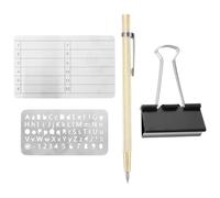 NUOBESTY Seed Wallet Stainless Steel Seed Plate 24 Word Fireproof Convenient Management for Home Office Silver