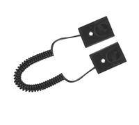 NUOBESTY Self Adhesive Lost Remote Leash with Elastic Spring Rope Tether for Phones Tvs Devices Easy Install Without Drilling Black Security Cable Organizer