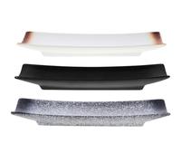 NUOBESTY Serving Dishes Rectangular 3pcs with Attractive Design Ceramics Japanese Style Sushi Plates for Serving and Storing Sushi for Hotels and Restaurants