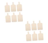NUOBESTY Sets Wooden Boards Labeled Small Chopping Boards for DIY Craft Bread Serving Trays Mini Bread Trays Wood Pcs