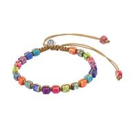 NUOBESTY Seven Chakras Genuine Stone Beaded Bracelet Stretch Bangle