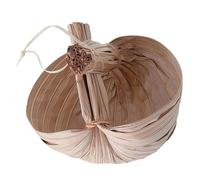 NUOBESTY Shaved Smoothie Bowl 15x10cm Palm Leaf Handwoven Fruit Pudding and Coconut Jelly Bowl for Milk Tea Shops and Southeast Asian Desserts