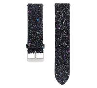 NUOBESTY Shiny Leather Watch Band for Galaxy Watch Active2 Adjustable Black | Glitter Finish, Safe Fit, Comfortable Wear, Compatible with Galaxy Watch Active and Active2