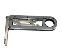 NUOBESTY Silent Cabinet Door Hinges Force Chrome-Plated Steel Anti-Rust Hidden Hinges for Kitchen Bathroom Furniture Parts