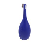 NUOBESTY Silicone Security Toothbrush with Hygienic Bristle Design and Rounded Edge for Correctional Facilities and Jail Use, Blue Compact Manual Toothbrush Minimizing Unauthorized