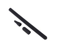 NUOBESTY Silicone Sleeve Pen Cover for Pencil with Integrated Cap Protective Stylus Pen Case Resistant to Shock Scratch Water and Dirt Compatible with Touch Screen Tablets and Phones Black