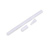 NUOBESTY Silicone Stylus Pen Cover Sleeve for 2nd Generation Digital Pencil with Tip and Cap Protectors, White Protective Case for Tablet Stylus, Compatible with Touch Screen Devices,