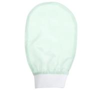 NUOBESTY Silky Soft Exfoliating Shower Gloves Double-Sided Bath Mitts Skin Scrubbing Gloves for Dead Skin Removal in Fresh Green for Body Cleaning