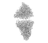 NUOBESTY Silver Glitter Fragments 1-3mm, 200g High Gloss Crushed Glass Shards for DIY Nail Art, Epoxy Crafts, Painting Materials and Tumbler Decoration