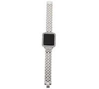 NUOBESTY Silver Watch Women with LED Touch Screen Display, Elegant Alloy Material, Convenient to Wear or Take, Accurate Time, for Birthday and Holidays, Stylish Lady Watch for Office