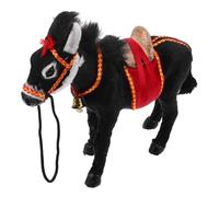 NUOBESTY Simulated Donkey Ornaments Donkey Toy Realistic Farm Animal Figurine Home Decor Plastic Farm Animals