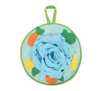 NUOBESTY Small Animals Pet Foraging Mat and Hamster Snuffle Cushion Interactive Feeding Toy with Orchid Pattern Suitable for Rabbits and Hamsters Indoor Play