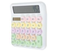 NUOBESTY Small Mechanical Calculator with Spacious Visual Experience and Long Lifespan, Lightweight Plastic Construction for Office and Students for Back to School Supplies