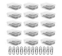 NUOBESTY Small Oval Paperclips Metal Page Clips for Office School Desk Organizers Document Sorting Clips Students Desk Accessories