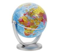 NUOBESTY Small Plastic Globe Ornament for Desk World Globe Earth Teaching Tool English Labels Adornment for Adults Classroom