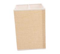 NUOBESTY Small Square Lamp Shade Jute Cloth Indoor Light Cover for Bedroom Living Room Durable Fabric Lampshade Protects Bulbs from Dust Easy to Install Decorative Lamp Accessory