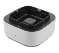 NUOBESTY Smokeless Air Purifying Ashtray with Aroma Pad, Battery Powered Small Filter Ashtray for Indoor and Outdoor Use, Modern Grey Ash Holder Removes Smoke Odor and Secondhand Smoke