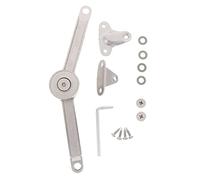 NUOBESTY Soft Close Cabinet Lift Hinges with Nickel Plated Gas Spring, Small Folding Supports for Kitchen and Wardrobe Doors, Self-Locking Cabinet Door Dampers,