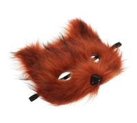 NUOBESTY Soft Half-face Fox Mask for Halloween Masquerade Costume Accessory with Comfortable Fit Stylish Foxy Design for Men and Women Versatile Cosplay Prop