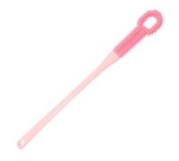 NUOBESTY Soft Silicone Foot Brush for Shower with Ergonomic Handle and Gentle Cleaning, Long Handle Foot Scrubber for Dead Skin Removal and Toe Gap Cleaning, Suitable for Elderly