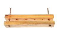 NUOBESTY Solid Wood Perforated Punch Laboratory Teaching Tool Rubber Stopper, Experimental Wood Hole Punch for Science Students and Lab Accessories