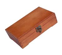 NUOBESTY Solid Wood Stationery Box Pencil Box Pen Storage Container Simple Practical for Home School Office