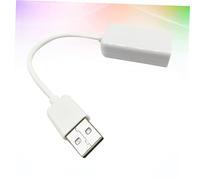 NUOBESTY Sound Card Adapter Driverless with LED Indicators USB 2.0 with Cable Line 7.1 Virtual Channel Plastic Housing for Notebook and Laptop Compatible with Speaker Box