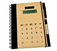 NUOBESTY Spiral Notepad Travel Notepad Solar Calculator Compact Calculator Scientific