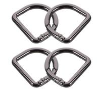 NUOBESTY Spring D Shaped Carabiner Clip Buckle for Handbag Backpack Purse Strap DIY Craft Accessories 1.2X1.1 Inch Metal Spring Snap Hook Connector