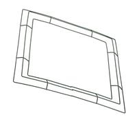 NUOBESTY Square-shaped Metal Wreath Frame for DIY Crafts, Iron Hanging Wreath Holder with Easy to Clean and Versatile Use, for Garden Decorations and Holiday Floral Making