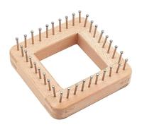 NUOBESTY Square Wooden Knitting for Hats and Scarves - DIY Weaving Tool for Beginners and Experts, 10X10Cm