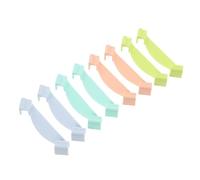 NUOBESTY Stackable Storage Bin Clips, 8 Pcs Storage Container Clips with Buckles, ABS Organizer Box Brackets for Home Shelf and Classroom, Space-Saving Storage Stacker Connectors