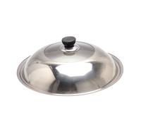 NUOBESTY Stainless Steel and Glass Cookware Cover with Visible Cooking Window, Easy to Clean and Practical Pot Lid for Woks and Pans, Simple Design Suitable for Chinese Kitchen Utensils