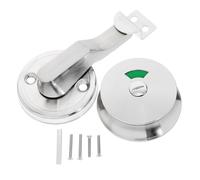 NUOBESTY Stainless Steel Bathroom Door Lock with Privacy Indicator and Convenient Design for Office and Bathroom Doors, Toilet Partition Lock Providing Secure and Easy Access Control
