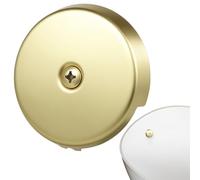NUOBESTY Stainless Steel Bathtub Overflow Cover Plate Drain Cover for Single Hole Bathtubs Easy Installation Wide Compatibility Essential Bathroom Accessory