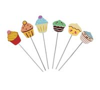 NUOBESTY Stainless Steel Cake Tester Needle Set 6pcs for Precise Detection and Testing Doneness of Cake and Bread Baking Tool for Home and Professional Use