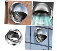 NUOBESTY Stainless Steel Chimney Vent Hood Rain Cover Windproof Flue Cowl for Outdoor Wall Exhaust Thickened Polished Round Vent Cap Protective Chimney Flue Replacement