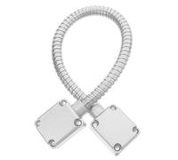NUOBESTY Stainless Steel Door Loop Protector Durable Access Control Line Defender for Office Home Public Spaces Antipinch Design Compatibility for Various Cable Diameters