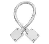NUOBESTY Stainless Steel Door Loop Protector Flexible Access Control Cable Defender Pinch Design for Office Home Public Spaces Heavy Duty Exposed Mounting Sleeve Preventing Cable Damage and