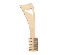 NUOBESTY Stainless Steel Eyelash Comb and Curler Tool with Auxiliary Crescent Plate, Mini Fine Lash Comb and Brush for Precise Eye Makeup, Portable Accessory for Travel