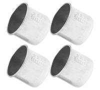 NUOBESTY Stainless Steel Medicine Cups 4pcs 40ml Household Measuring Cup Set with Accurate Measurement Thickened Design for Laboratory Use Pills Supply Medicine Supply