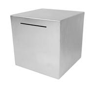 NUOBESTY Stainless Steel Piggy Bank for Adults Money Box Unique Savings Bank That Cannot Be Taken Out Household Use