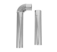 NUOBESTY Stainless Steel Tent Chimney Pipe Extension Wood Stove Flue Pipe Kit with Elbow for Outdoor Camping for Improved Ventilation and Dispersion